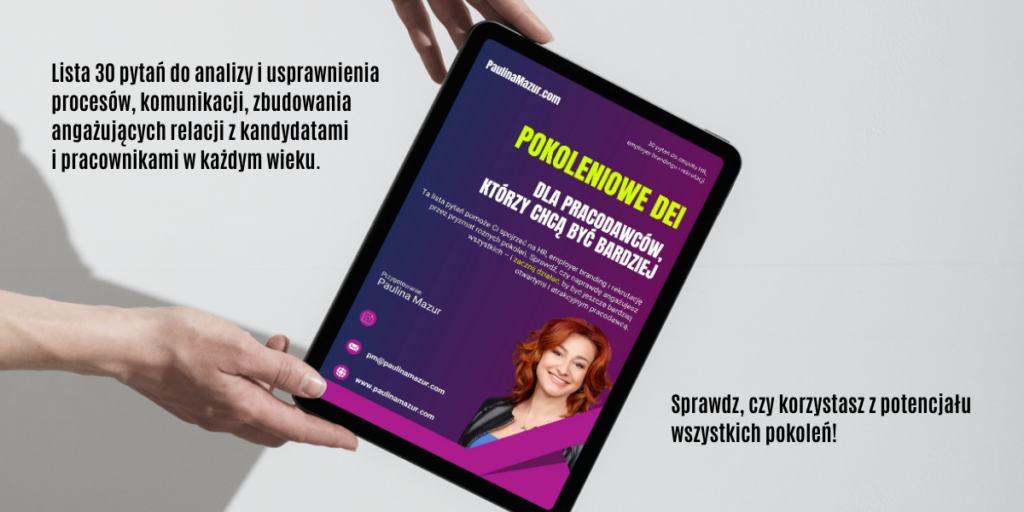 Lista 30 pytan do analizy i usprawniania procesów HR i EB ebook o korzystaniu z potencjału wszystkich pokoleń